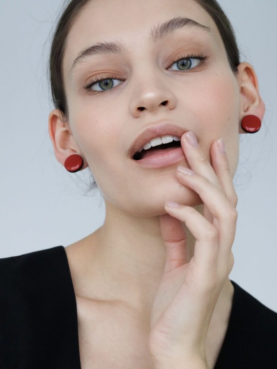 Серьги Wood circle 15