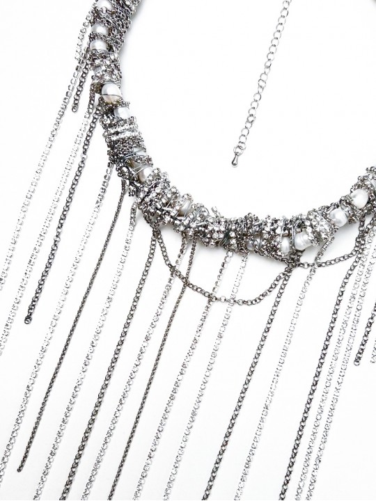 Колье Классика серебро-1