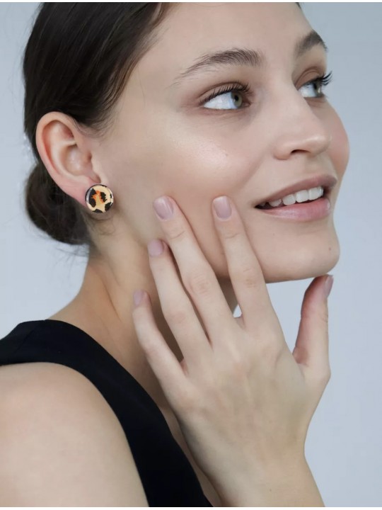 Серьги Animal circle 15-1