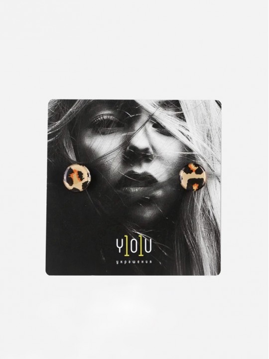 Серьги Animal circle 15