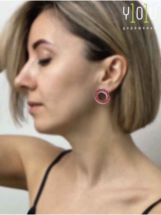 Серьги Crystal Rings-1