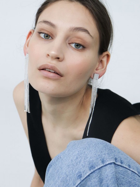 Серьги Crystal Slim-2