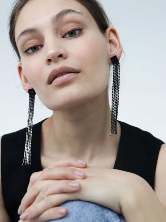 Серьги Crystal Slim-1