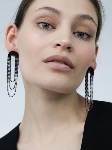 Серьги Crystal Tassels