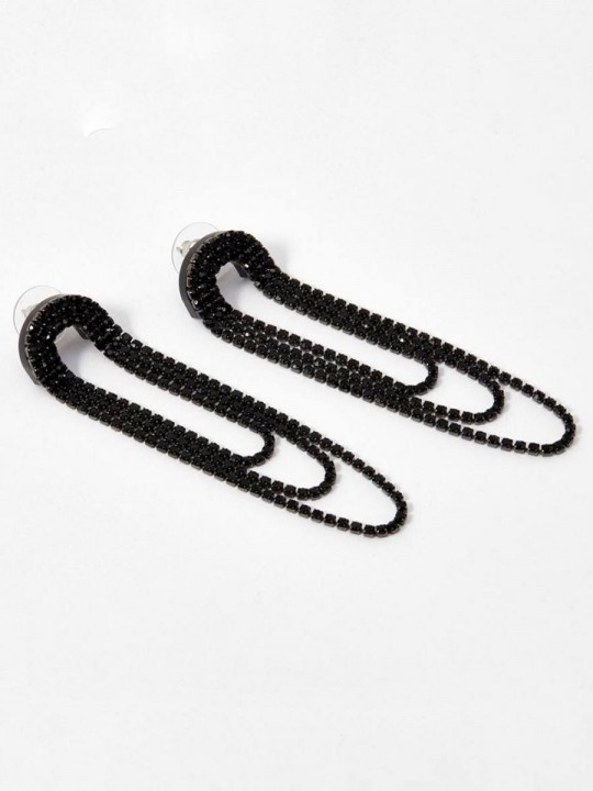 Серьги Crystal Tassels-3