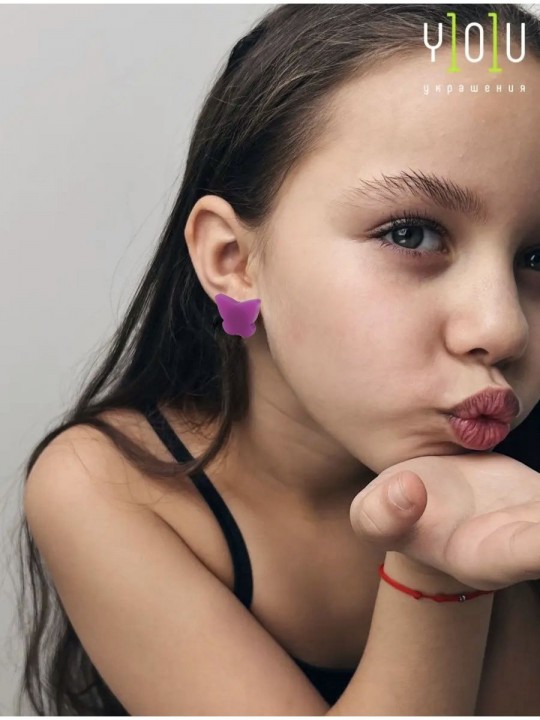 Клипсы детские Бабочки-1