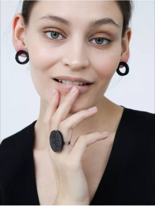 Серьги Crystal Rings