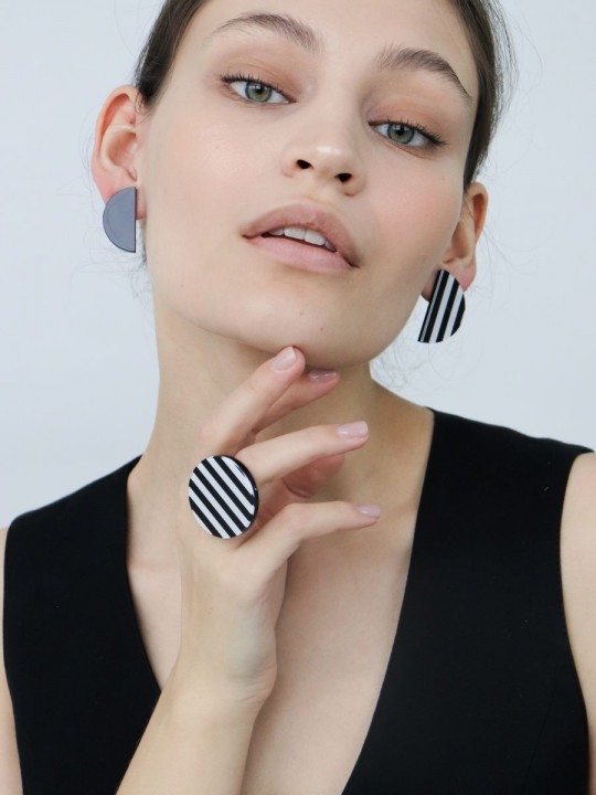 Серьги Print More line5-2