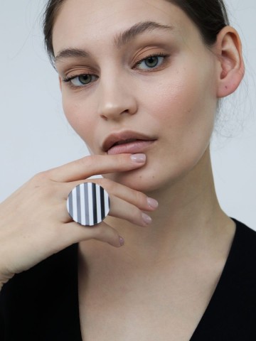 Кольцо Print More line4