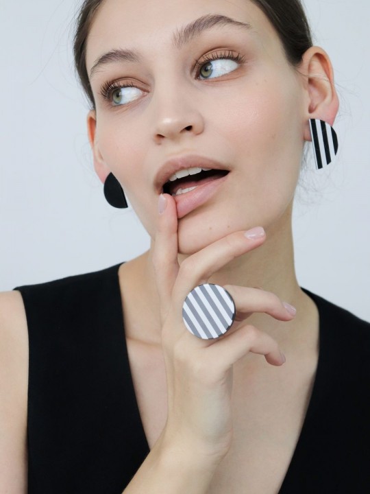 Серьги Print More line5-3