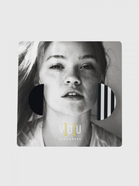 Серьги Print More line5-1