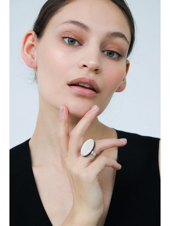 Кольцо Wood ellipse-2