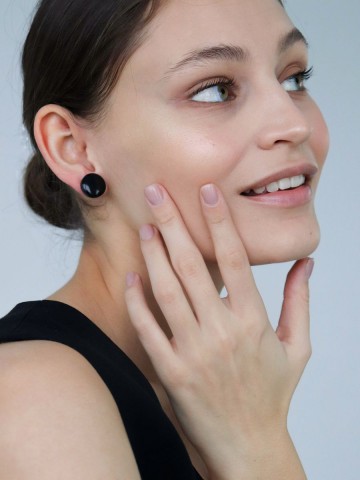 Серьги Wood circle 15