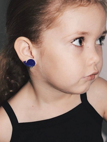 Серьги детские Киты