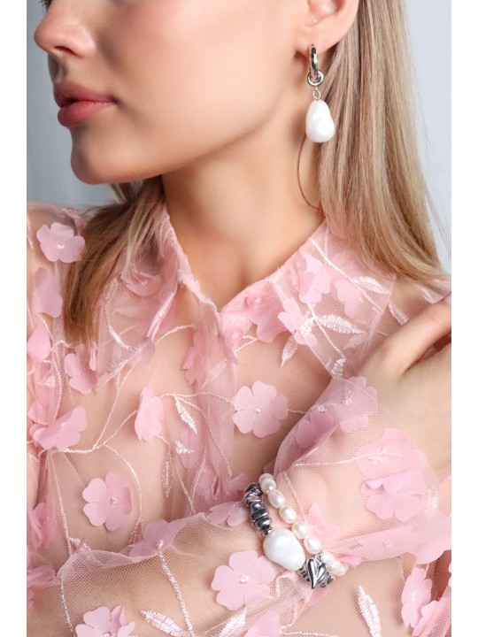 Серьги с барочной жемчужиной-1