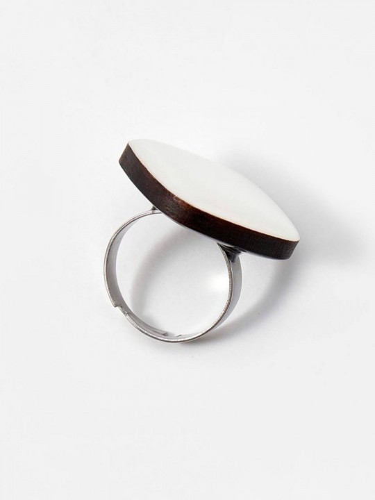 Кольцо Wood lozenge-5