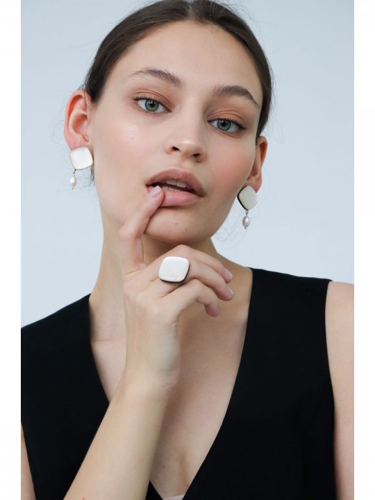 Кольцо Wood lozenge