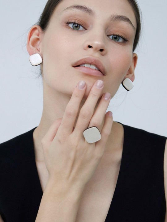 Кольцо Wood lozenge-2