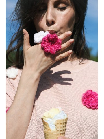 Кольцо RBH&11YOU розовый M