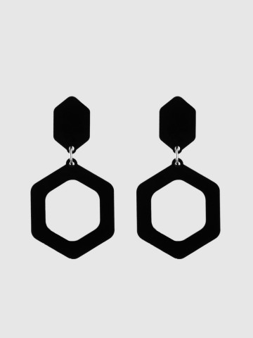 Серьги Minimalism Шестигранники