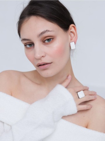 Серьги Wood Bloom mini