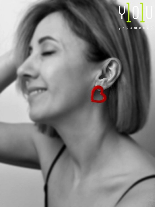 Серьги Minimalism Сердца-1