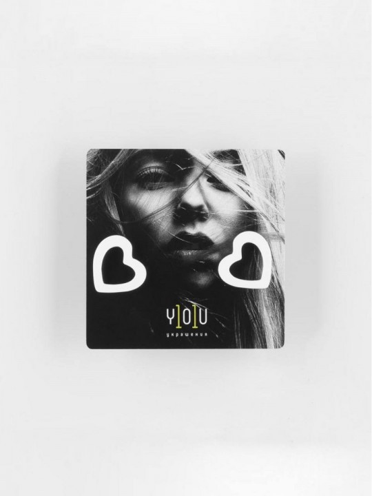 Серьги Minimalism Сердца-2