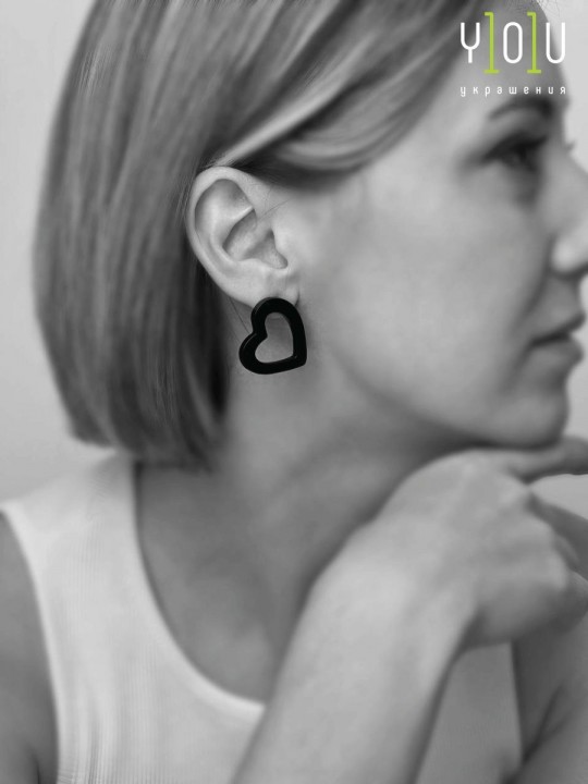 Серьги Minimalism Сердца-1