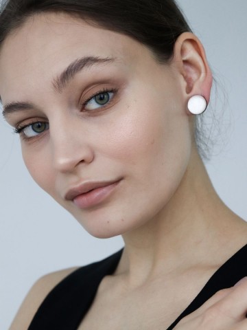 Серьги Wood circle 15