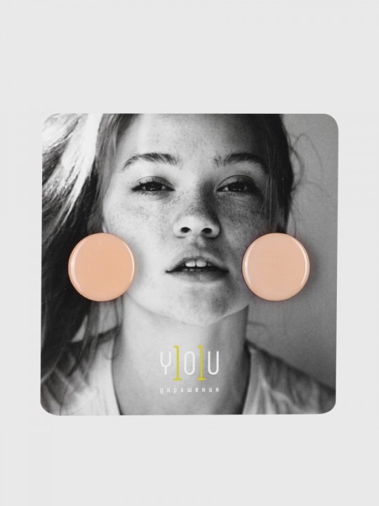 Серьги Wood circle 23-2