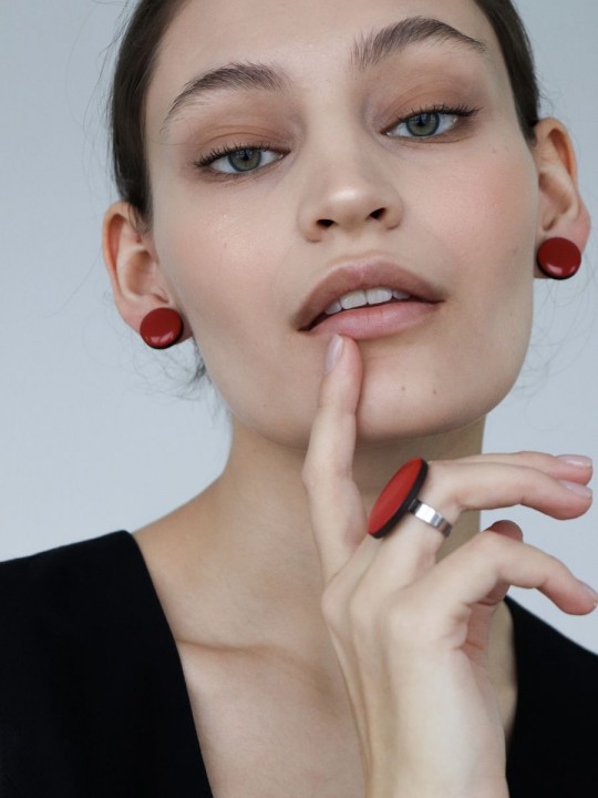 Серьги Wood circle 15-1