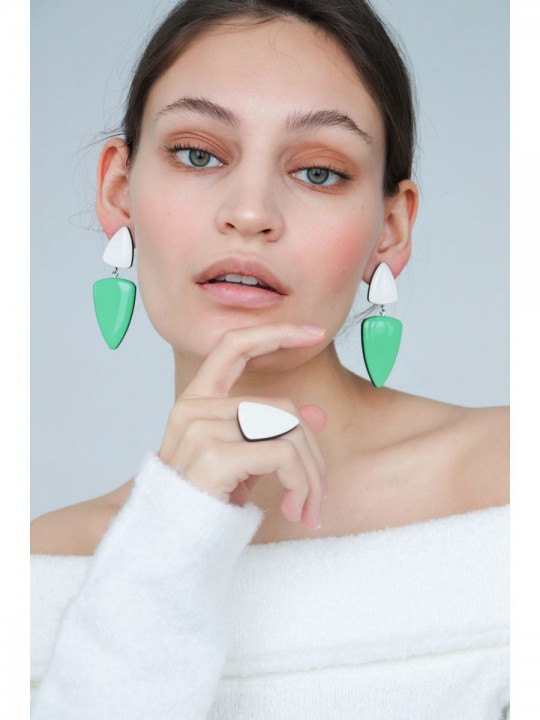 Серьги Wood fangs 22-2