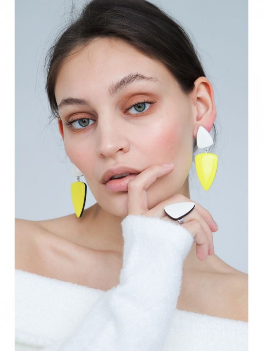 Серьги Wood fangs 22-3