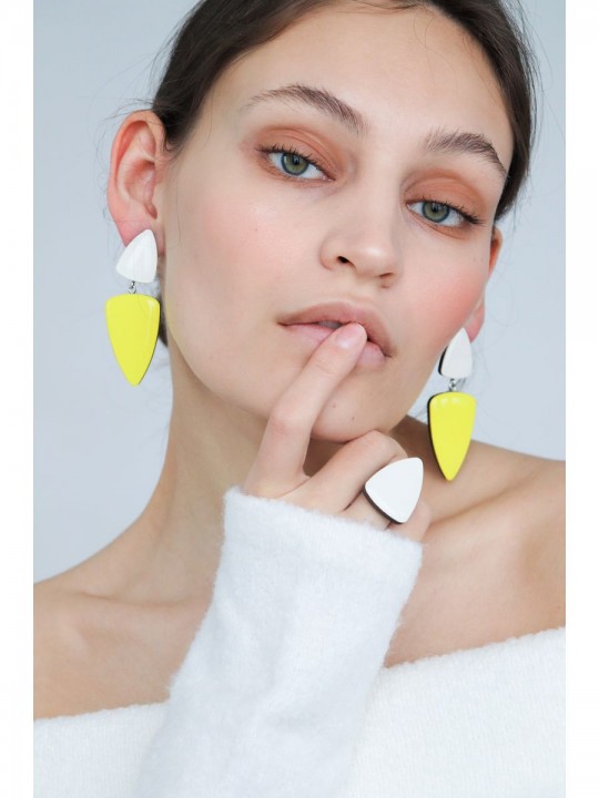 Серьги Wood fangs 22-4