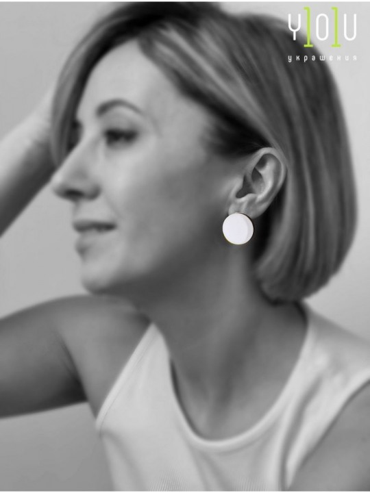 Серьги Wood circle 23-1