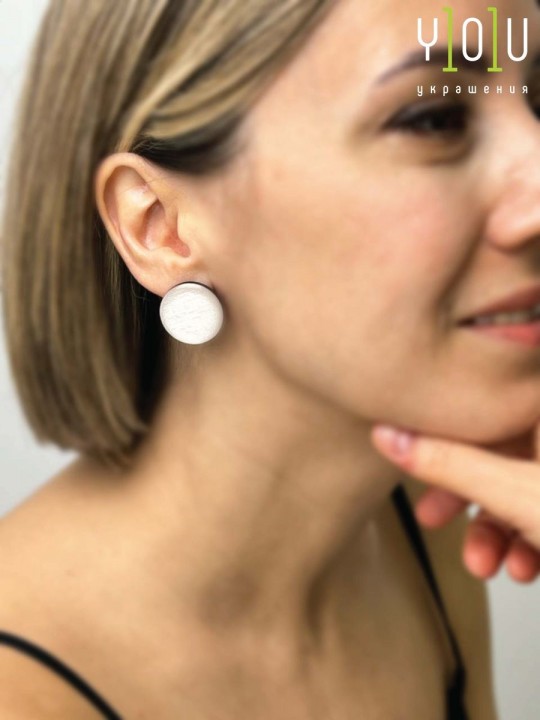 Серьги Wood circle 23-1