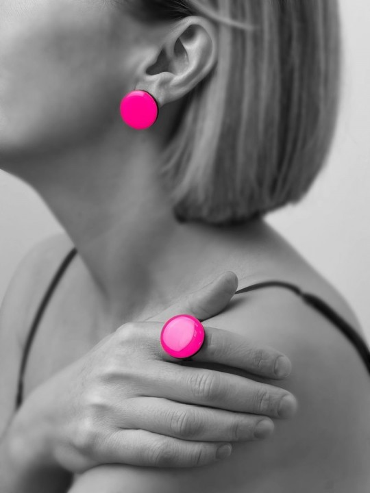 Серьги Wood circle 23-1