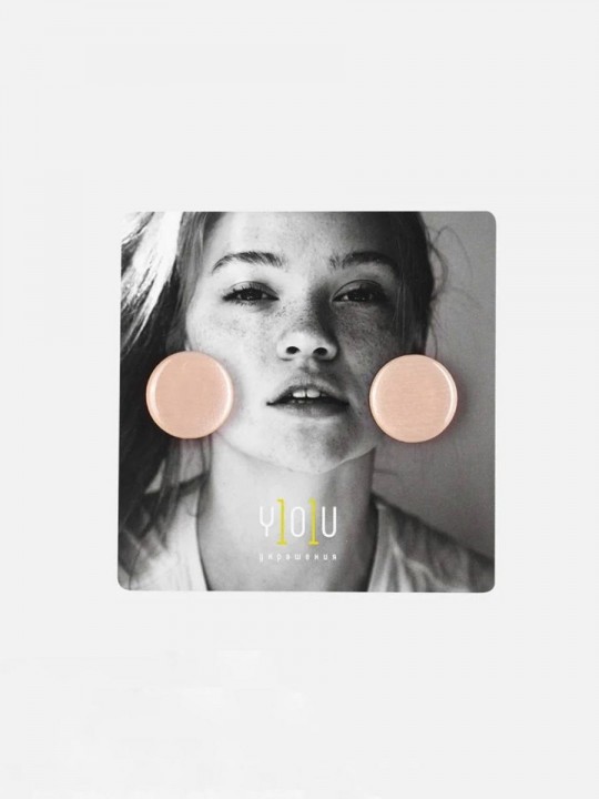 Серьги Wood circle 23