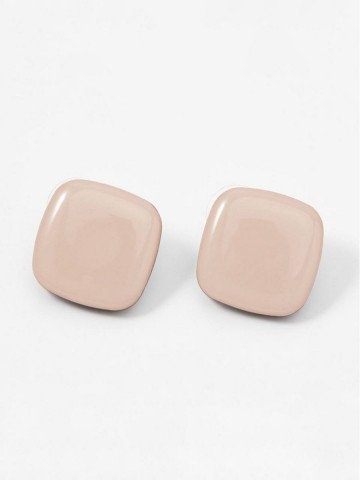 Серьги Wood lozenges mini