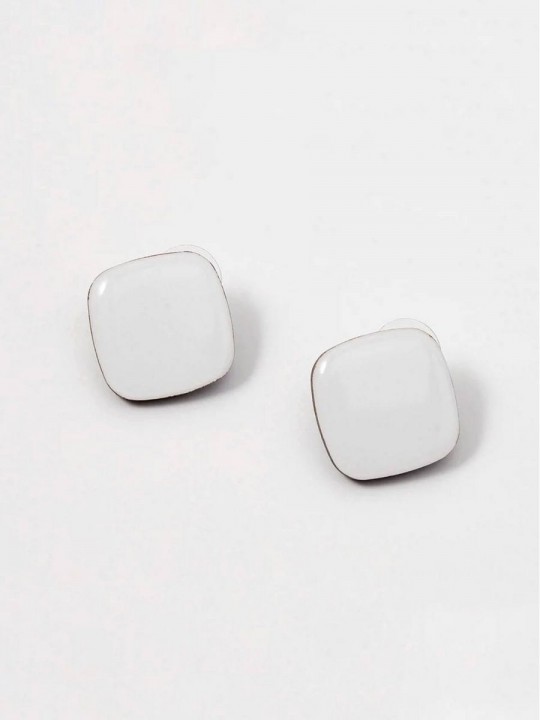 Серьги Wood lozenges mini-1