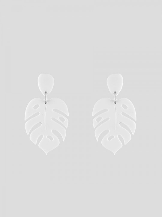 Серьги Minimalism Монстеры уменьшенные-2