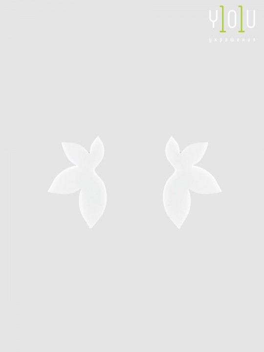 Серьги Minimalism Лотос mini-1