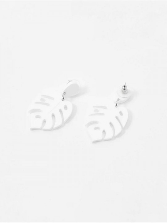 Серьги Minimalism Монстеры уменьшенные-3