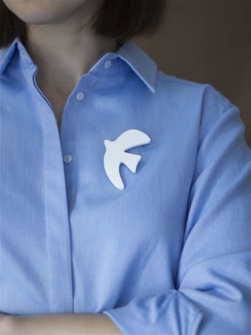 Брошь Minimalism Птичка standart