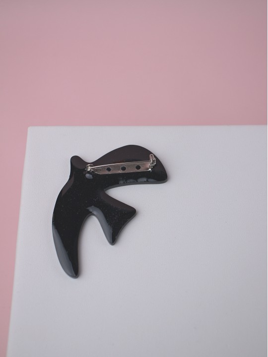 Брошь Minimalism Птичка standart-1