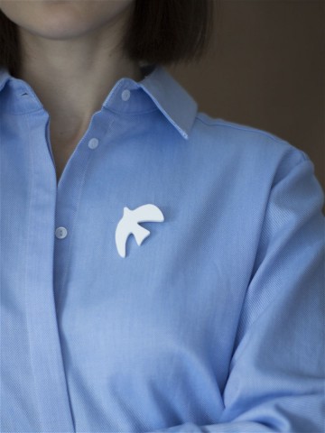 Брошь Minimalism Птичка mini