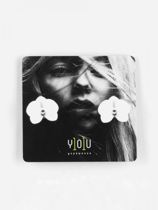 Серьги Minimalism Орхидеи-2