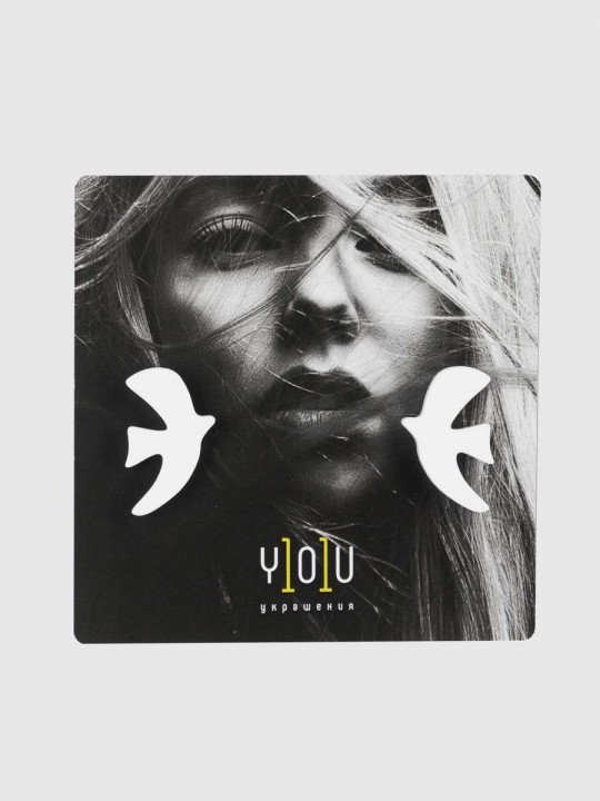 Серьги Minimalism Птички-1