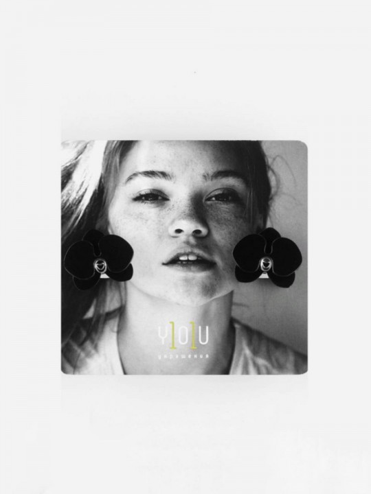 Серьги Minimalism Орхидеи-1