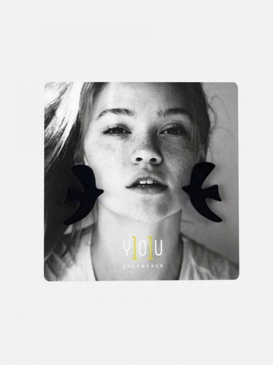 Серьги Minimalism Птички-4